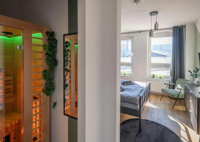 Apartment Farb-reich - Sauna, Netflix, Nespresso, Zentral Chemnitz